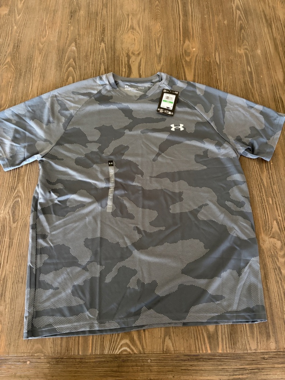 Under Armour Men's Gray Camouflage Short Sleeve Performance Tee